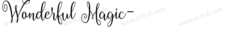 Wonderful Magic字体转换